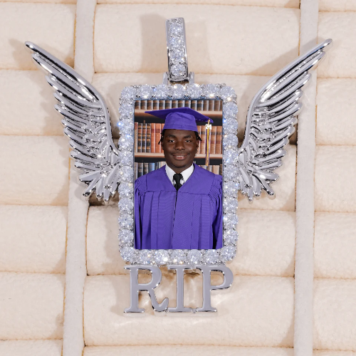 RIP WING 3D CUSTOM PICTURE PENDANT