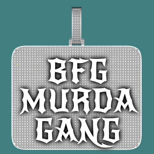 CUSTOM LETTER NECKLACE 3D BIG SQUARE