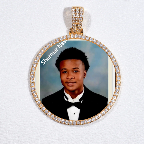 MEDIUM 3D CIRCLE CUSTOM PICTURE PENDANT