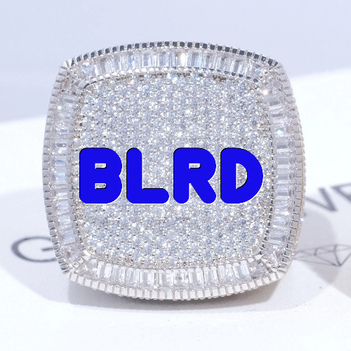 CUSTOM LETTER 3D ICED RING