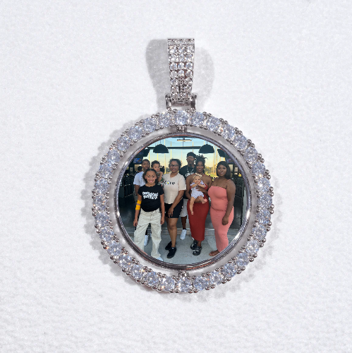 3D Spinning 2-Faced Custom Picture Pendant