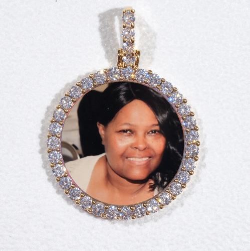 3D CIRCLE CUSTOM PICTURE PENDANT SMALL SIZE