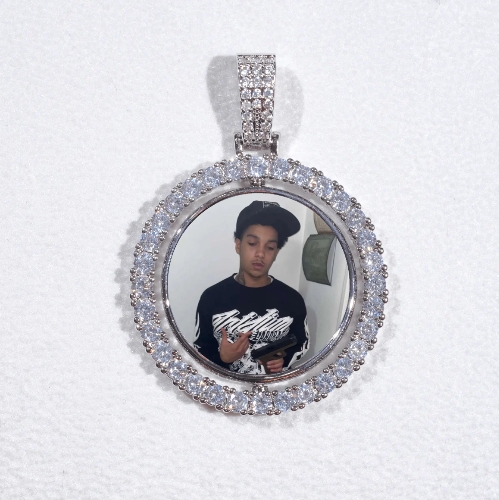 3D Spinning 2-Faced Custom Picture Pendant