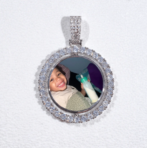 3D Spinning 2-Faced Custom Picture Pendant