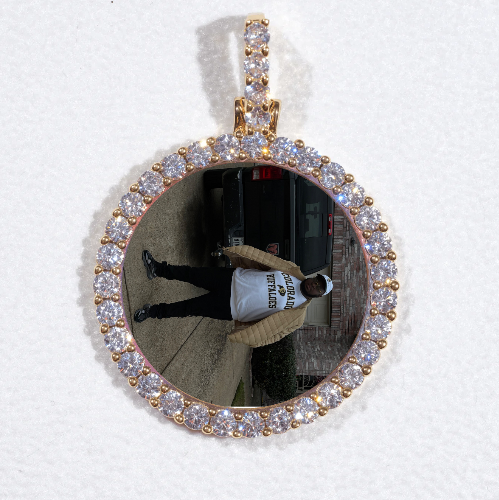 3D CIRCLE CUSTOM PICTURE PENDANT SMALL SIZE