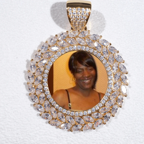 Large 3D Wheat Ear Custom Picture Pendant