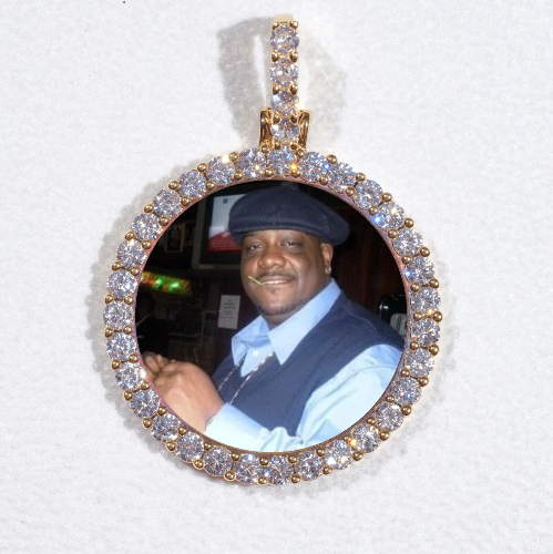 3D CIRCLE CUSTOM PICTURE PENDANT SMALL SIZE