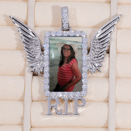 RIP WING 3D CUSTOM PICTURE PENDANT