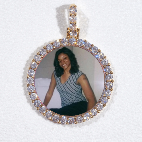 3D CIRCLE CUSTOM PICTURE PENDANT SMALL SIZE