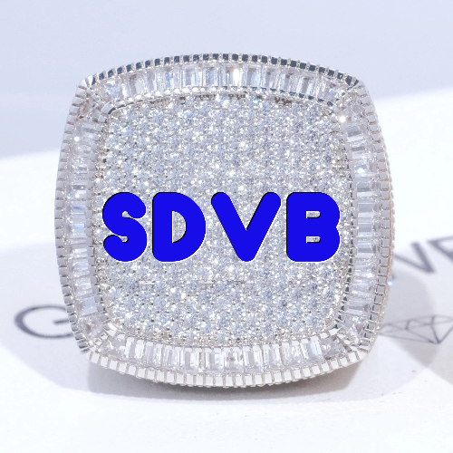 CUSTOM LETTER 3D ICED RING