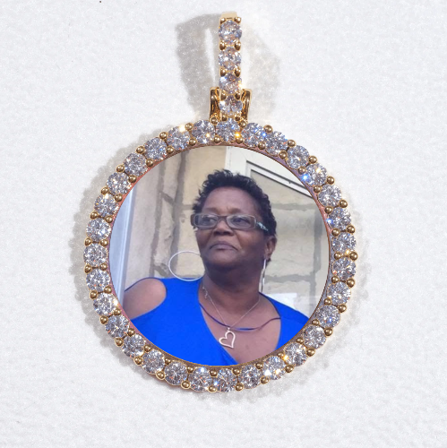 3D CIRCLE CUSTOM PICTURE PENDANT SMALL SIZE