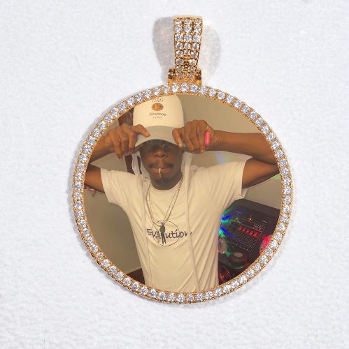 MEDIUM 3D CIRCLE CUSTOM PICTURE PENDANT