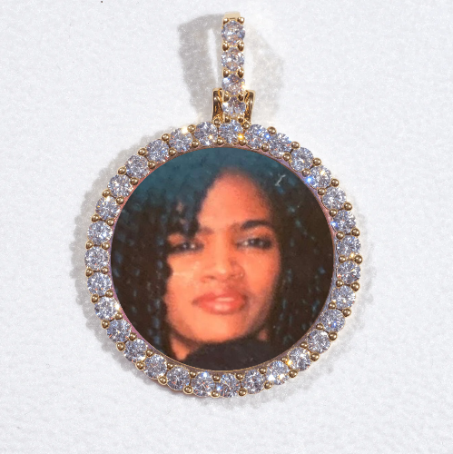 3D CIRCLE CUSTOM PICTURE PENDANT SMALL SIZE