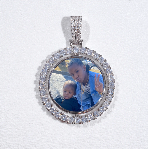 3D Spinning 2-Faced Custom Picture Pendant