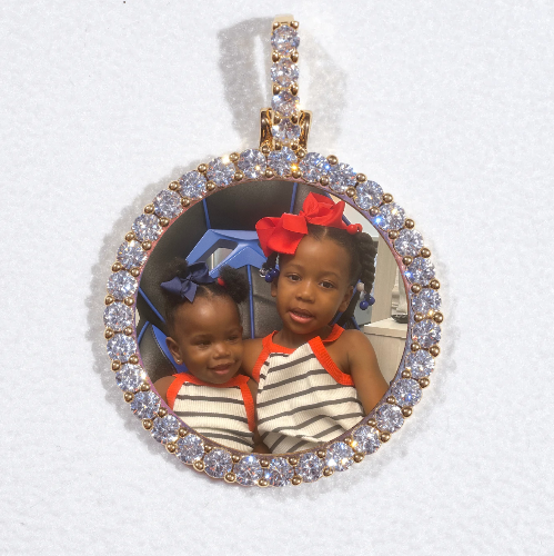 3D CIRCLE CUSTOM PICTURE PENDANT SMALL SIZE