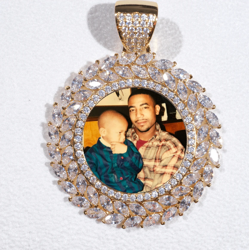 Large 3D Wheat Ear Custom Picture Pendant
