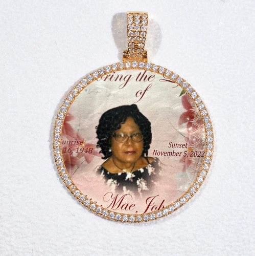 MEDIUM 3D CIRCLE CUSTOM PICTURE PENDANT