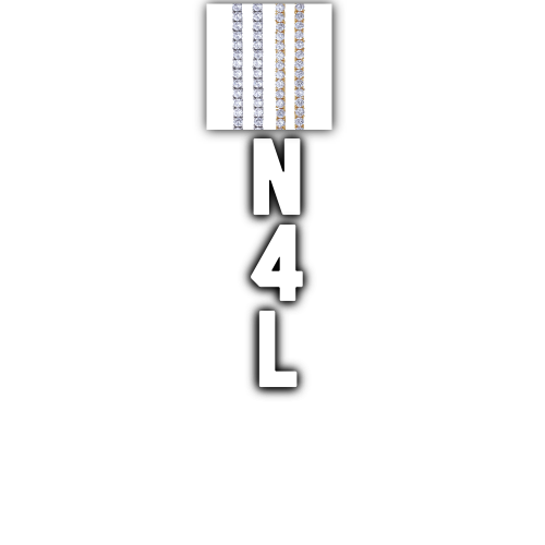 Custom Letters Baguette Two Layer Necklace