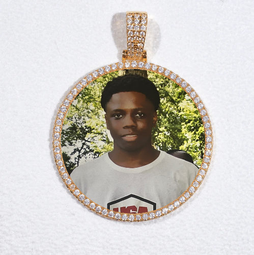 MEDIUM 3D CIRCLE CUSTOM PICTURE PENDANT
