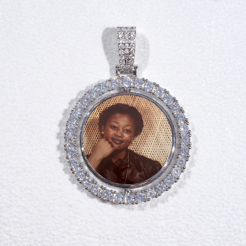 3D Spinning 2-Faced Custom Picture Pendant
