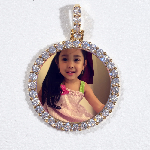 3D CIRCLE CUSTOM PICTURE PENDANT SMALL SIZE