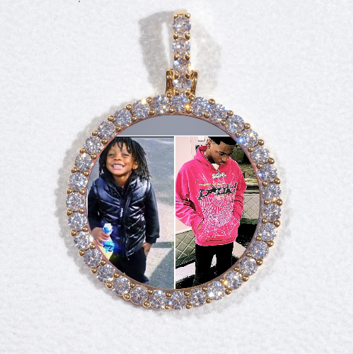 3D CIRCLE CUSTOM PICTURE PENDANT SMALL SIZE