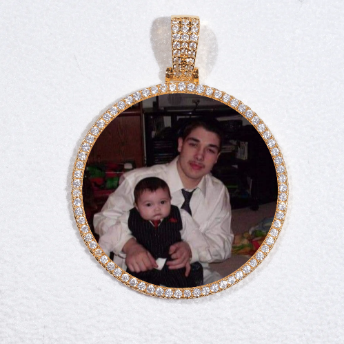 MEDIUM 3D CIRCLE CUSTOM PICTURE PENDANT