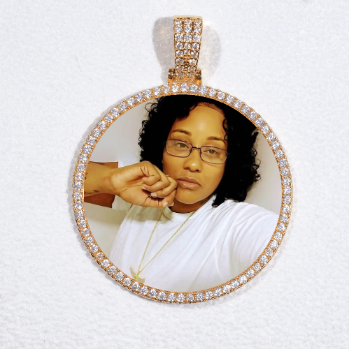 MEDIUM 3D CIRCLE CUSTOM PICTURE PENDANT