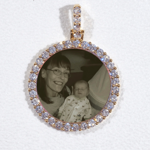 3D CIRCLE CUSTOM PICTURE PENDANT SMALL SIZE