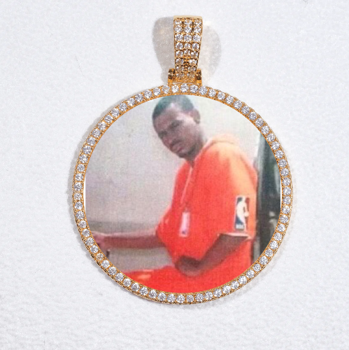 MEDIUM 3D CIRCLE CUSTOM PICTURE PENDANT