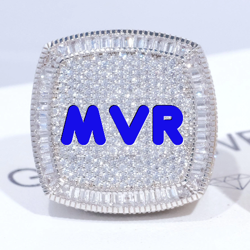 CUSTOM LETTER 3D ICED RING