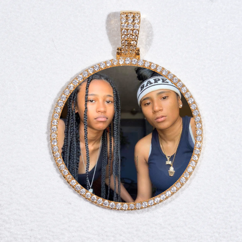 MEDIUM 3D CIRCLE CUSTOM PICTURE PENDANT