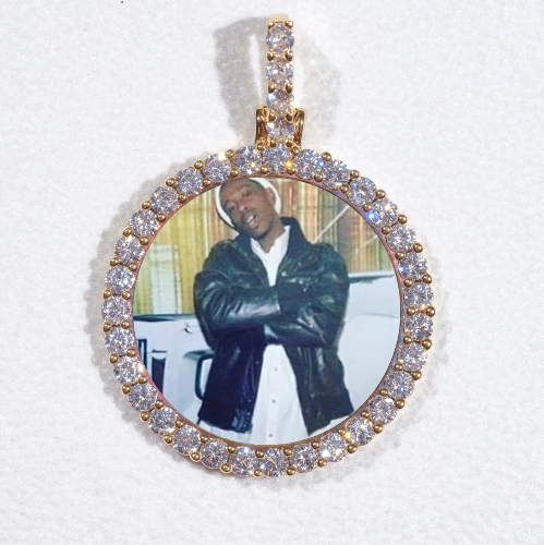 3D CIRCLE CUSTOM PICTURE PENDANT SMALL SIZE