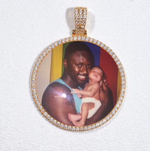 MEDIUM 3D CIRCLE CUSTOM PICTURE PENDANT