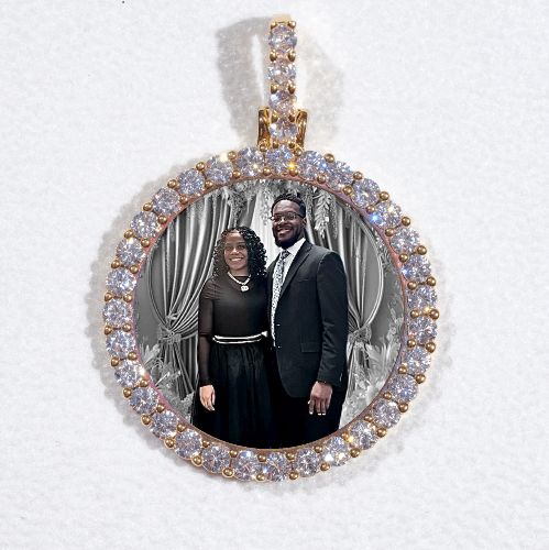 3D CIRCLE CUSTOM PICTURE PENDANT SMALL SIZE