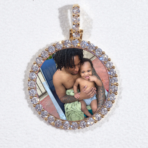 3D CIRCLE CUSTOM PICTURE PENDANT SMALL SIZE