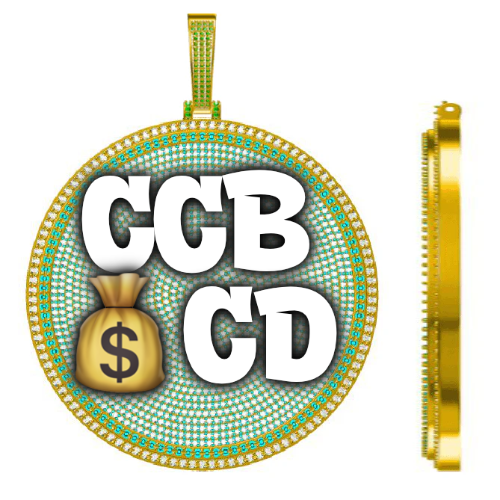 CUSTOM LETTER NECKLACE 3D BIG DISC