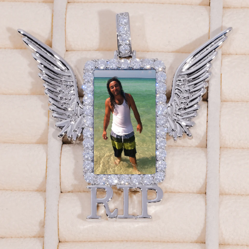 RIP WING 3D CUSTOM PICTURE PENDANT
