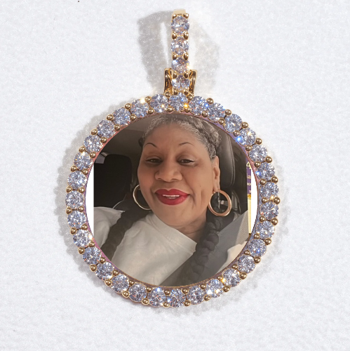 3D CIRCLE CUSTOM PICTURE PENDANT SMALL SIZE