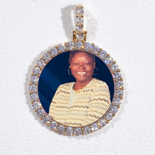 3D CIRCLE CUSTOM PICTURE PENDANT SMALL SIZE