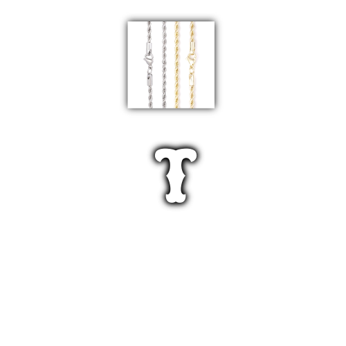 Custom Letters Freibeuter Font Necklace