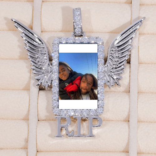 RIP WING 3D CUSTOM PICTURE PENDANT
