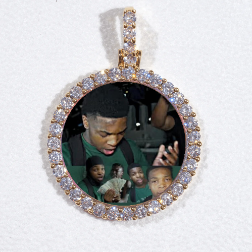 3D CIRCLE CUSTOM PICTURE PENDANT SMALL SIZE