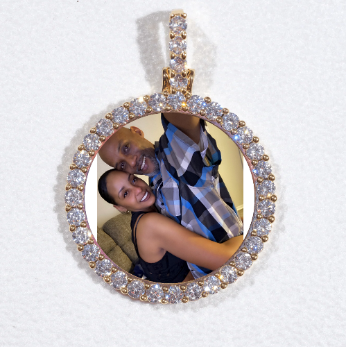 3D CIRCLE CUSTOM PICTURE PENDANT SMALL SIZE