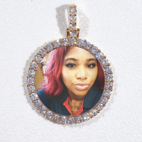 3D CIRCLE CUSTOM PICTURE PENDANT SMALL SIZE