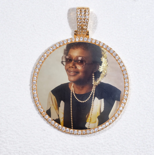 MEDIUM 3D CIRCLE CUSTOM PICTURE PENDANT