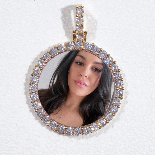 3D CIRCLE CUSTOM PICTURE PENDANT SMALL SIZE