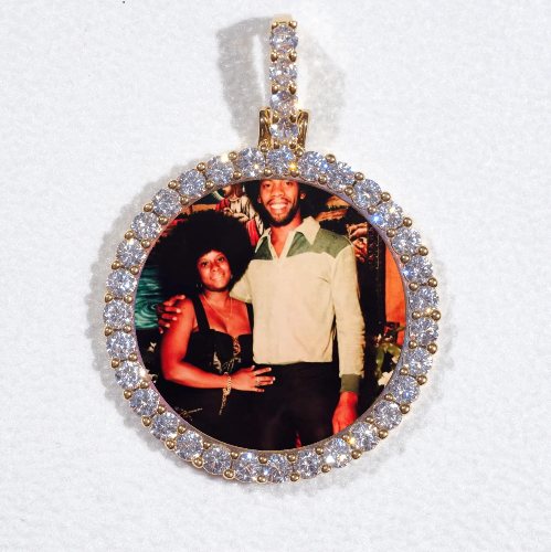 3D CIRCLE CUSTOM PICTURE PENDANT SMALL SIZE
