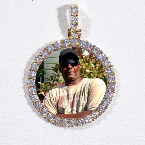 3D CIRCLE CUSTOM PICTURE PENDANT SMALL SIZE