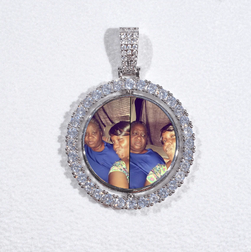 3D Spinning 2-Faced Custom Picture Pendant